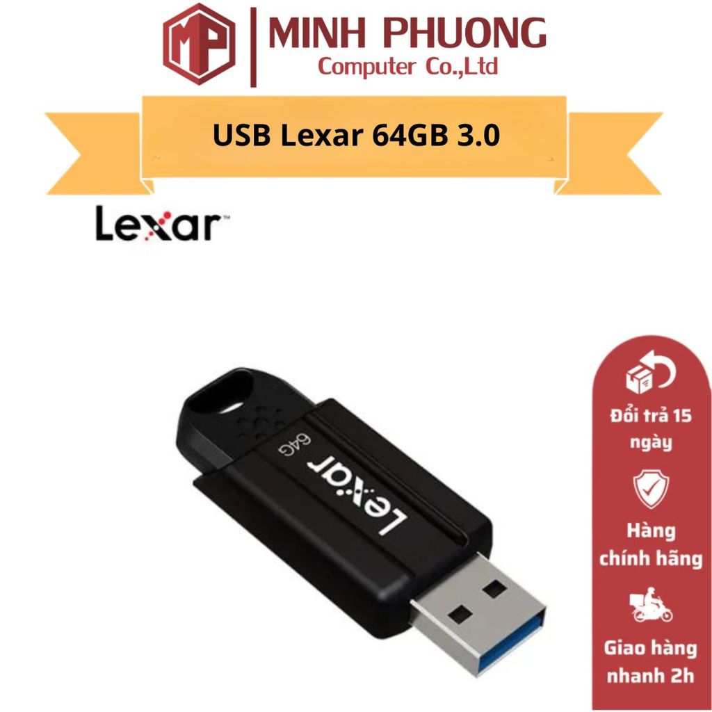 USB Lexar 64GB 3.0 - Hàng chính hãng