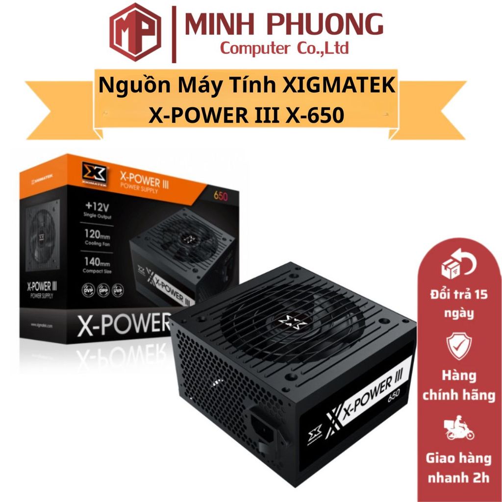 Nguồn Máy Tính XIGMATEK X-POWER III X-650 - Hàng Chính Hãng