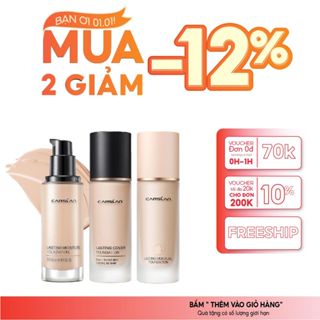  Kem nền Carslan cho da hỗn hợp mỏng nhẹ che phủ linh hoạt bền màu 30g 