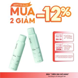  Dầu gội khô dạng xịt SPES làm bồng tóc nhanh hút dầu giữ nếp 8h 150ml 