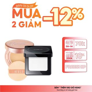 Combo Trang Điểm Nền Hoàn Hảo: Cushion Hexze + Phấn Nén Carslan – Mịn Lì Lâu Trôi Kiềm Dầu Cả Ngày 