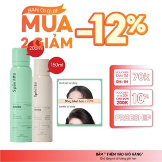  Chai dầu gội khô tạo phồng tóc nhanh SPES hút dầu không tạo bột trắng 