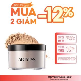  Phấn Phủ Bột ARTMISS 30g: Kiềm Dầu 24H Lớp Nền Mịn Lì Trong Suốt Bền Đẹp Suốt Ngày Dài 