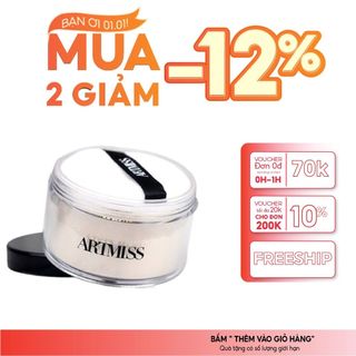  Phấn Phủ ARTMISS 30g – Lớp Nền Bền Đẹp “Thách Thức Thời Gian” Lâu Trôi Kiềm Dầu 24H 