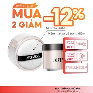  ARTMISS Phấn phủ bột trong suốt Transparent Matte Powder 30g 