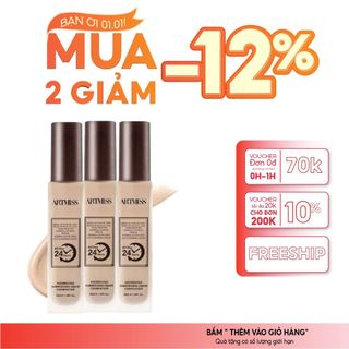  Kem Nền ARTMISS 24H – Lớp Nền Hoàn Hảo Kiềm Dầu Tối Ưu Không Trôi Cả Ngày Dài 