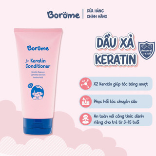 Dầu xả Keratin Borome chiết xuất thiên nhiên, giảm tình trạng gãy rụng cho tóc dung tích 180ml