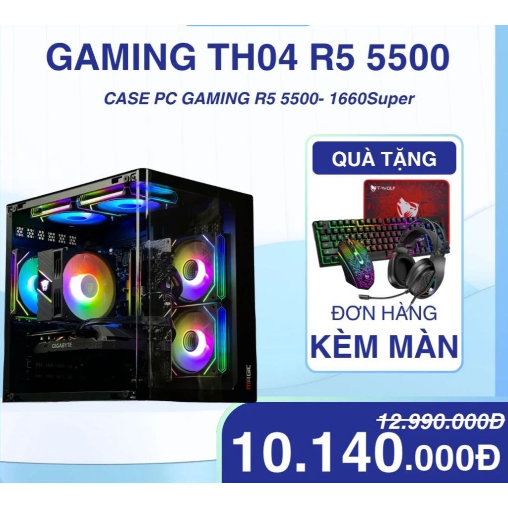 bộ Máy tính AMD Chơi game Liên minh, Fifa, Pubg, GTA5