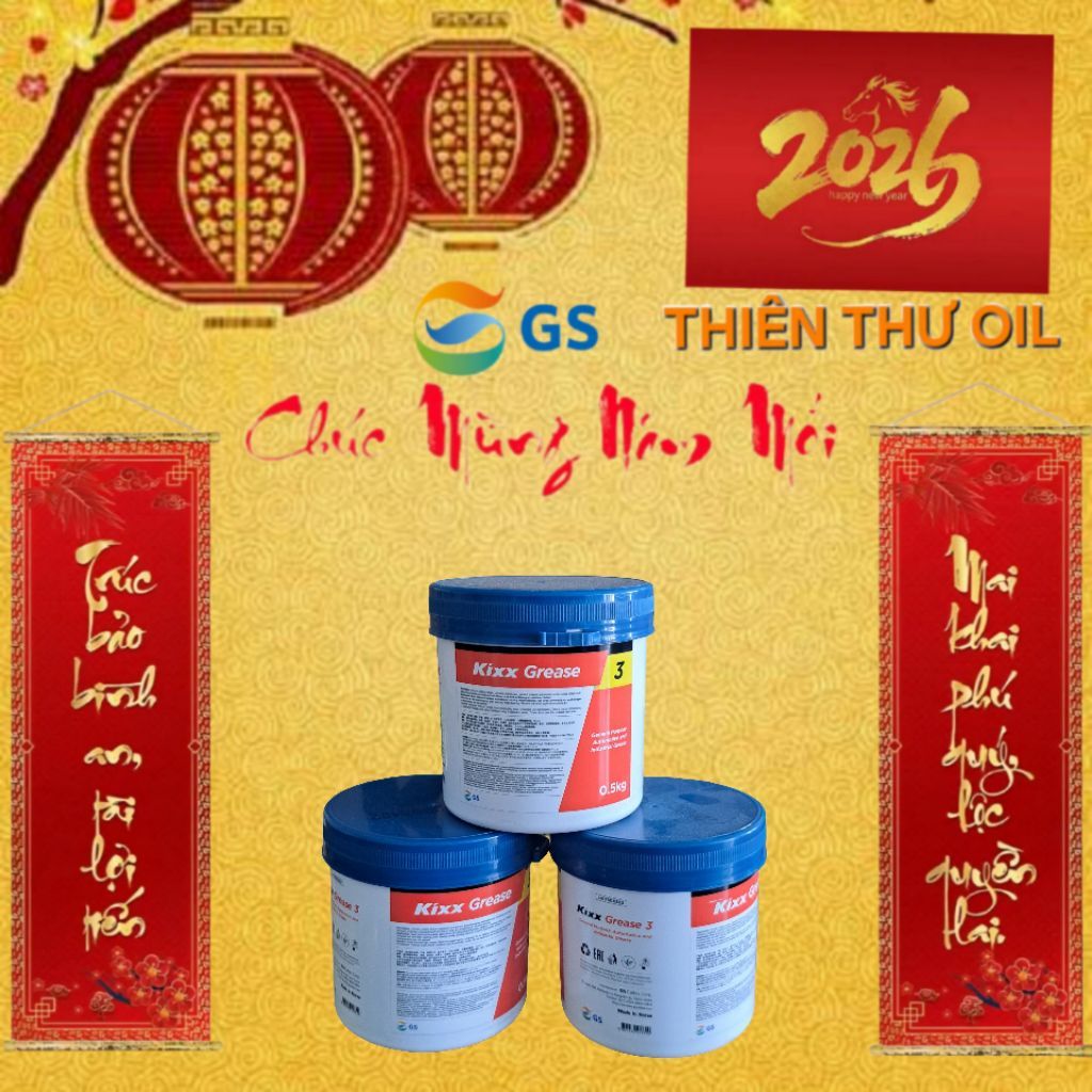 Mỡ Đa Dụng Kixx Grease 3 - 0.5 Kg