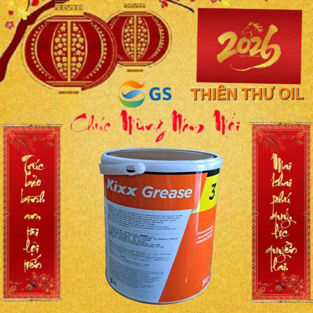 Mỡ Đa Dụng Kixx Grease 3 - 3Kg