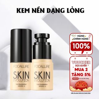   MUA 2 GIẢM 12%  Kem Nền Kèm Phấn Phủ FOCALLURE – Che Phủ Cao,Lâu Trôi,Mịn Da Kiềm Dầu 31g 