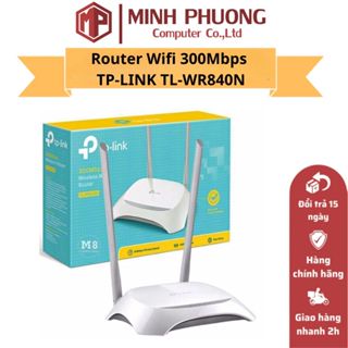 Bộ Phát Router Wifi Chuẩn N Không Dây 300Mbps TP-LINK TL-WR840N - Hàng Chính Hãng