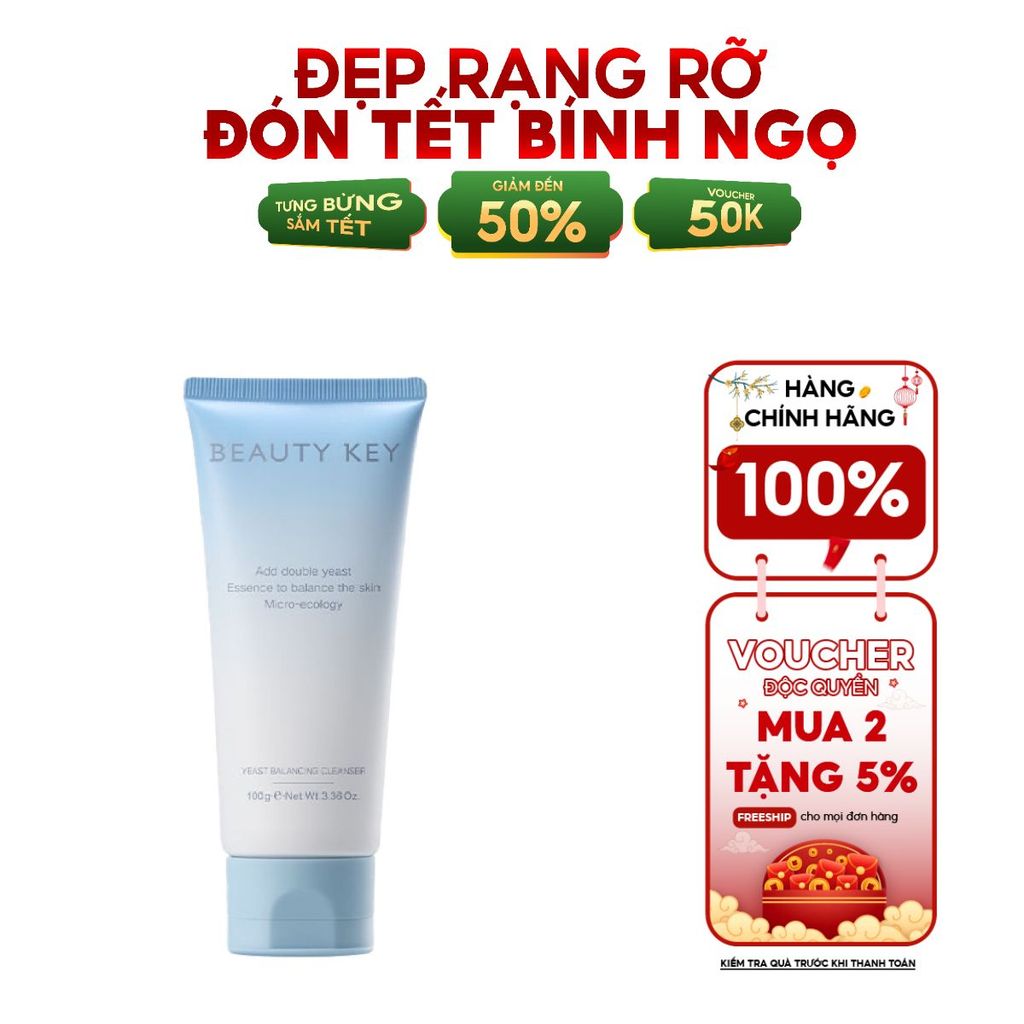 Sữa rửa mặt ARTMISS YEAST BEAUTY KEY giúp làm sạch sâu, dịu nhẹ 150ml