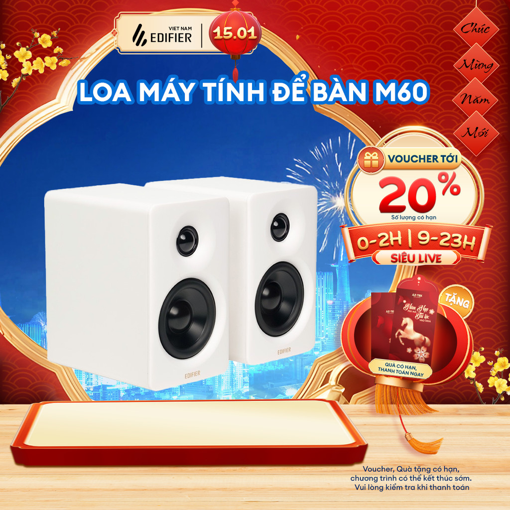 Loa Máy Tính Để Bàn EDIFIER M60 | Công suất 66W | Thiết Kế Nhỏ Gọn | Chạm Điều Khiển | Bảo Hành 15 T