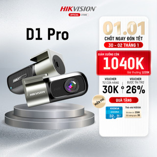  Camera Hành Trình Hikvision D D1 Pro – 2K Xoay 360 Khẩu F1.55 đêm rõ cảm biến G Giám Sát Đỗ Xe BH 12T 