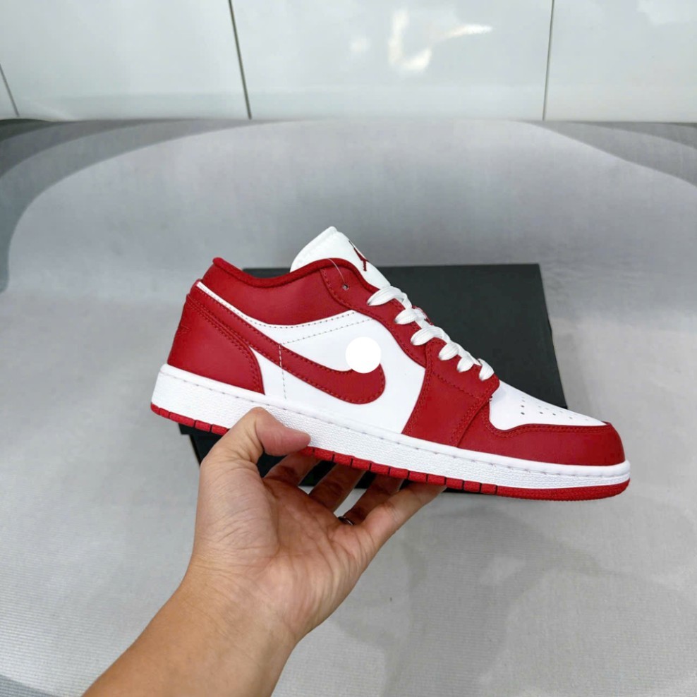 Giày Jd1 low gym red white nam nữ Hakamia, Giày JD nam nữ bản Best full bill box