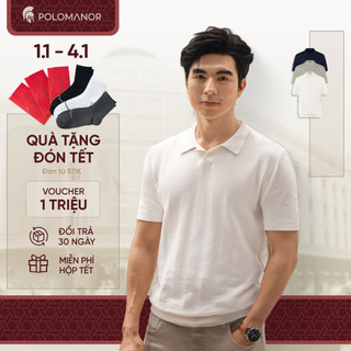   NEW  Áo polo nam dệt kim cao cấp EPIC BST QUIET STRENGTH thanh lịch sang trọng - POLOMANOR 