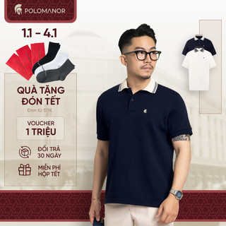  Áo polo nam TRAVIS vải Cotton CVC Diamond cao cấp nam tính thanh lịch sang trọng - POLOMANOR 