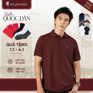   TẾT 2026  Áo polo nam cao cấp BASIC DIAMOND POLO QUỐC DÂN vải CVC Diamond sang trọng - POLOMANOR 