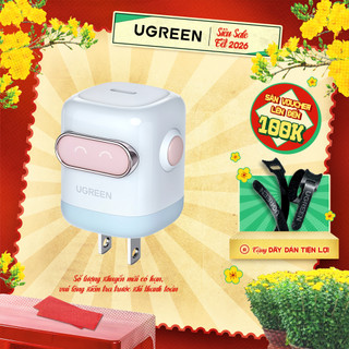  Củ sạc nhanh 30W 65W Robot Ugreen Uno 2 X622 X662 | Công nghệ GaN | Màn hình LCD | BH 18 tháng 1 đổi 1 45001 45003 45004 