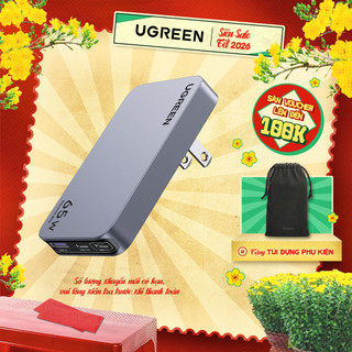  Củ sạc Type C 65W UGREEN Nexode Pro X753 GaN Ultra-Slim | Sạc Nhanh 65W | Siêu Mỏng | Bảo Hành 18 Tháng 1 đổi 1 | 15817 