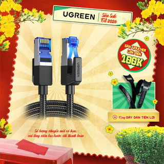  Cáp mạng Cat8 đúc sẵn bọc dù dài 1-5M chính hãng UGREEN NW153 