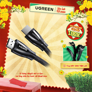  Cáp HDMI 2.1 48Gbps Ugreen HD140 8K 60Hz | Sử dụng cho Xiaomi PS5 HUB USB | Truyền tải tín hiệu | BH 18 tháng 1 đổi 1 