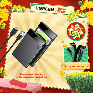  Hộp đựng ổ cứng 2.5 inch SSD HDD SATA UGREEN US221 6TB truyền tải cao | Thiết kế sang trọng BH 18 Tháng 1 Đổi 1 - 30847 