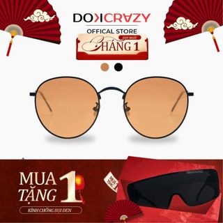  Kính mát DOKCRAZY OLIVIA Phi Công xu hướng thời trang unisex chống tia UV400  dáng basic hợp kim 