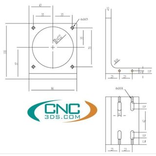 Gá động cơ bước size 42 57 86 [ Siêu rẻ]