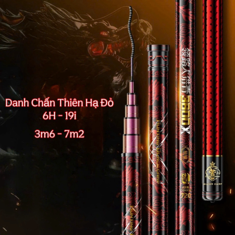 Cần câu đài Danh Chấn Thiên Hạ 3600X 6H Tặng Ngọn cần tải cá 1 đến 10kg gkidd kiggr