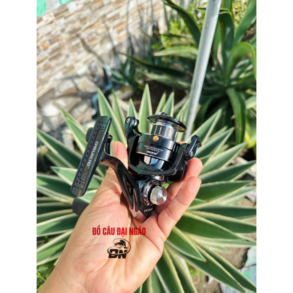 Máy Câu Cá Lure Deukio VK (Tay quay Đôi ) chuẩn hãng deukio máy quay rất êm ikaa kiddzz