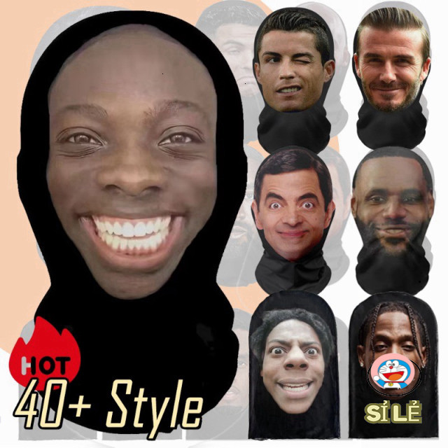 Mặt Nạ 3D Nghệ Thuật: Biến Hóa Thành Ronaldo, Messi, Mr. Bean & Jason Statham