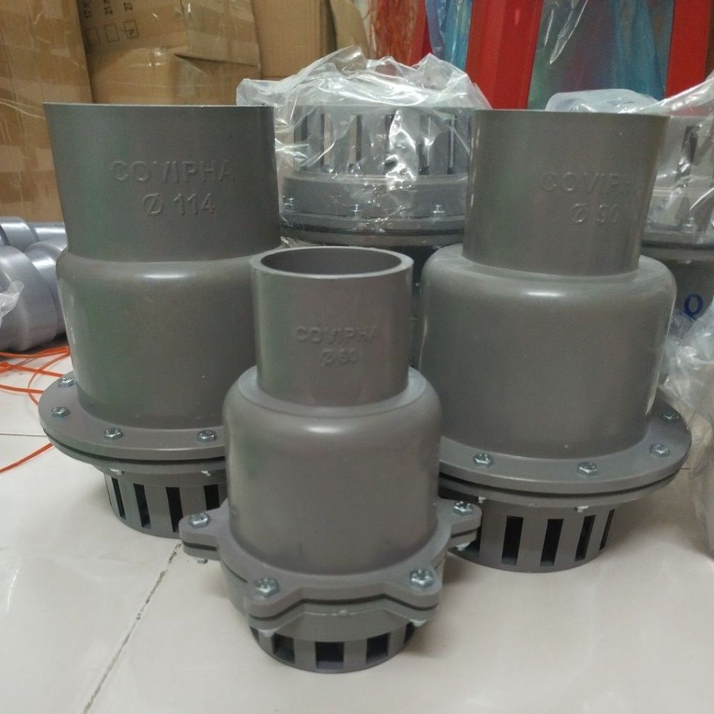 Luppe máy bơm rọ xám 60+90+114. có tặng keo dán