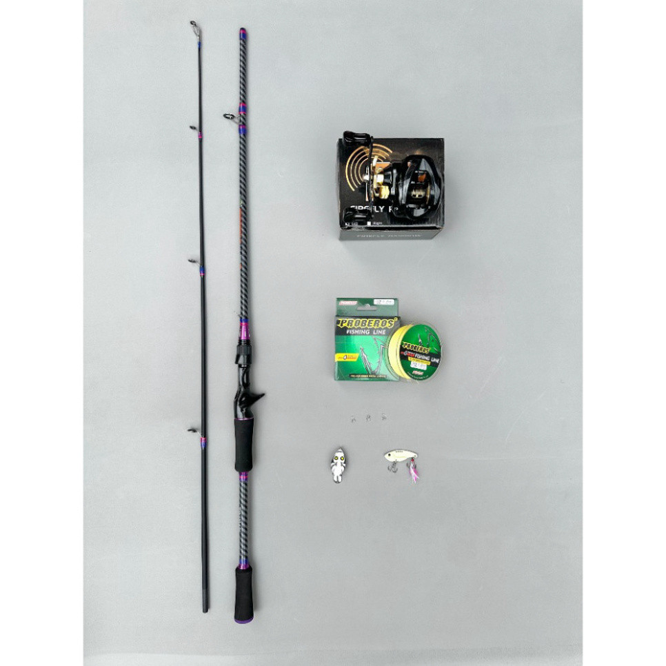 Combo Cần Câu Lure Crocodile Máy Ngang FR200 Có Tiếng DragClick aic56cv68 kiddzz