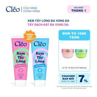  Kem Tẩy Lông Nách Tẩy Lông Tay Chân Cleo Tẩy Lông Sạch. Sát Không Kích Ứng 50g 