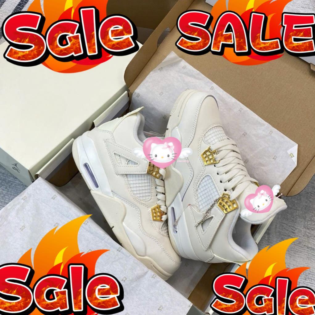 𝐎𝐑𝐃𝐄𝐑 𝐒𝐍𝐄𝐀𝐊𝐄𝐑 𝐁𝐄𝐒𝐓 𝐐𝐔𝐀𝐋𝐈𝐓𝐘 Giày Sneaker JD4 Metallic Gold, JD4 Kem Vàng - Than.Shoes