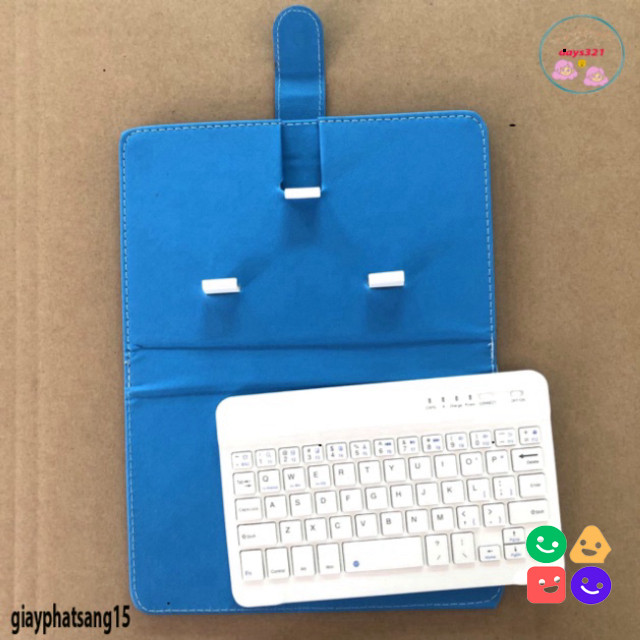 Kêm Bluetooth Keyboard Bao Da Đa Năng Cho Điện Thoại 4.5-6.8 Inch
