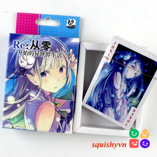 "Set 54 thẻ hình Re:Zero - Khởi đầu mới trong thế giới Anime Manga"