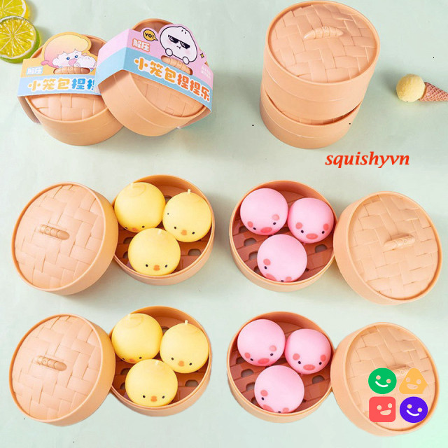 ✨ Đồ Chơi Giảm Căng Thẳng Gà Heo Squishy Mochi Dễ Thương, Xua Tan Lo Âu ✨