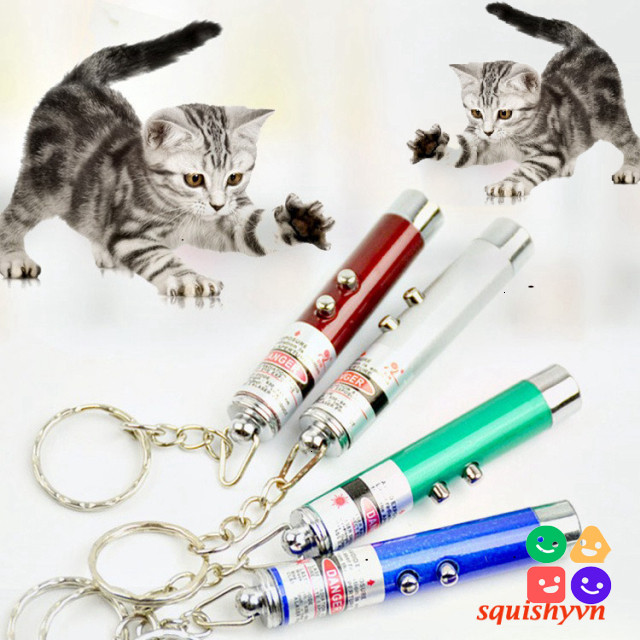 "Đèn Laser 2 Trong 1 Cho Thú Cưng: Bút Chiếu 4mW và Đèn LED Vui Nhộn"