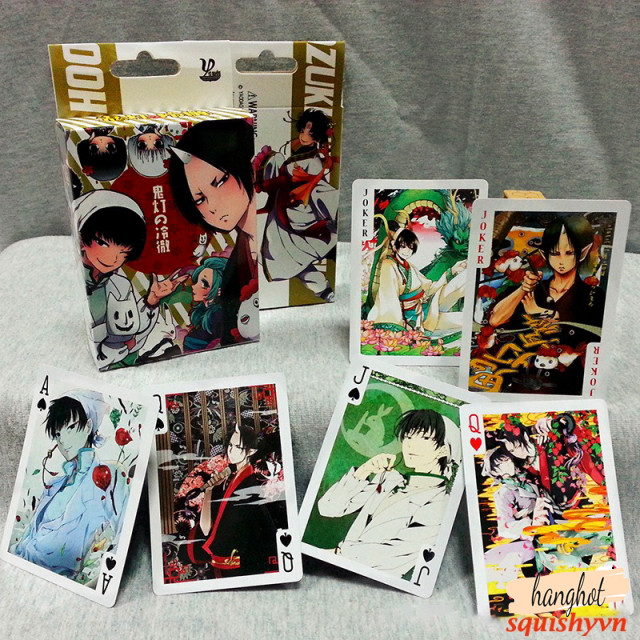 Bộ bài poker anime Hozuki's Coolhead 54 lá, thiết kế độc đáo với hình ảnh ấn tượng (mẫu 1-50)
