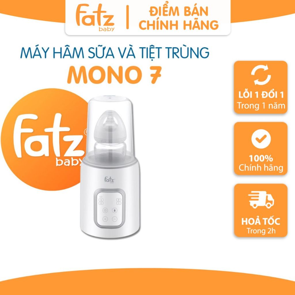 Máy hâm sữa Fatz Baby Mono 7 FB3010TN - hâm sữa, hâm thức ăn, rã đông, và tiệt trùng bình sữa