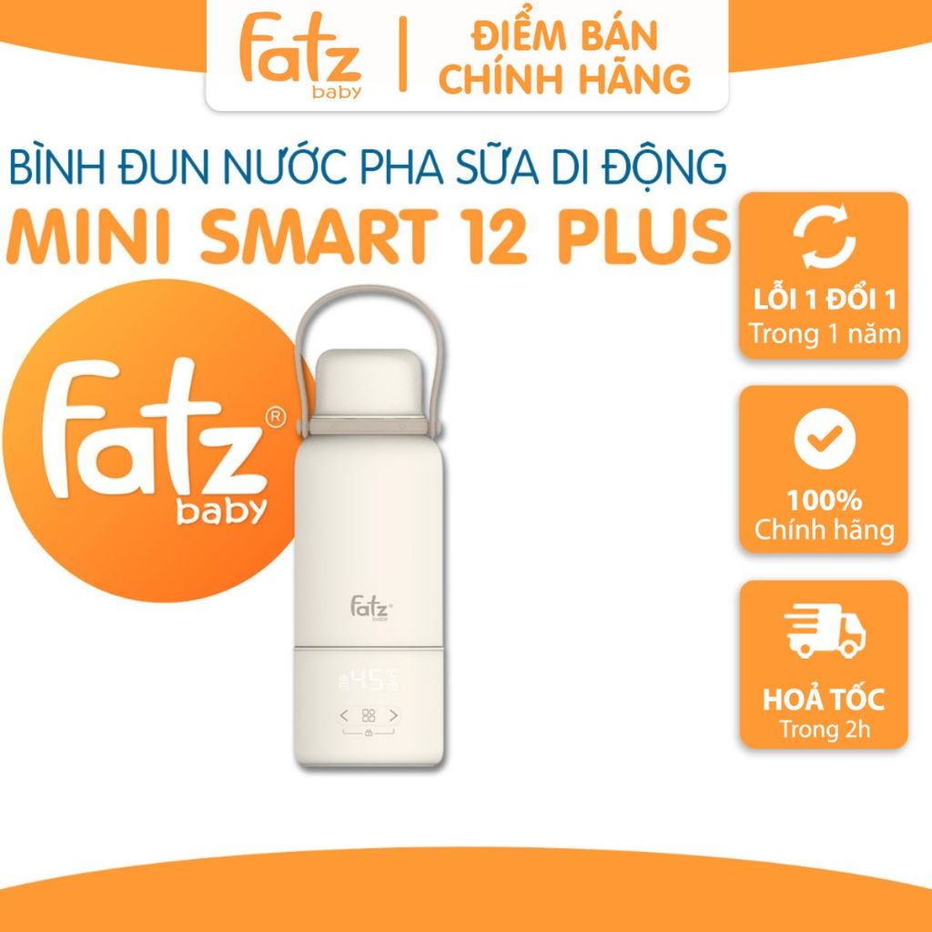 Bình đun và hâm nước pha sữa di động Fatz Baby Mini Smart 12 Plus FB3632FD