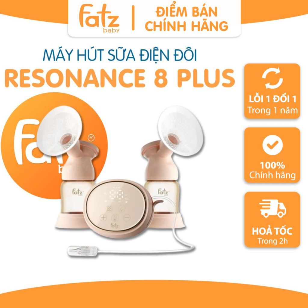 Máy hút sữa điện đôi và hút mũi Fatz Baby Resonance 8 Plus FB1299BT