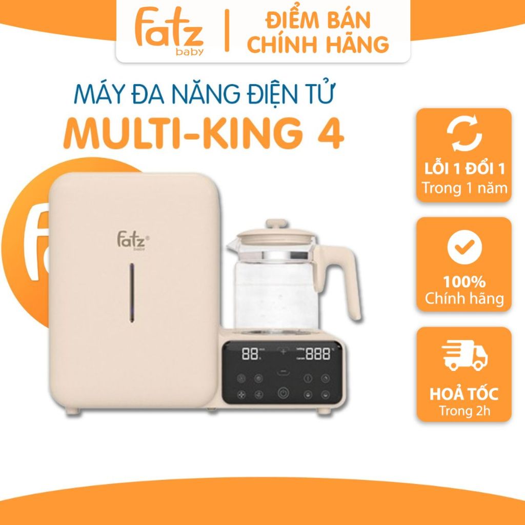 Máy đa năng điện tử Fatz Baby Multi-King 4 tiệt trùng UVC LED/Sấy khô/ Đun/ hâm nước FB9613ZH