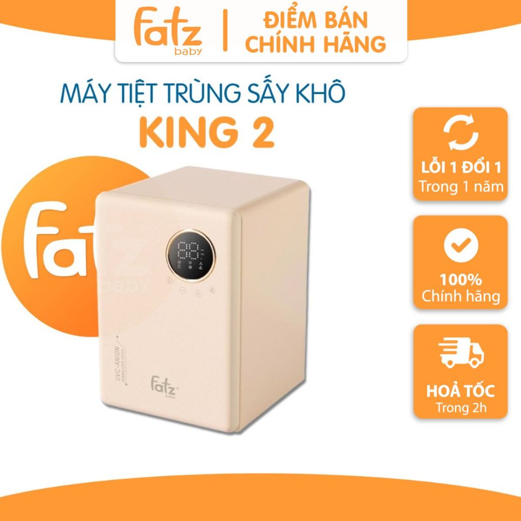 Máy tiệt trùng sấy khô khử mùi UVC-LED Fatz Baby King 2 công nghệ Anion dung tích 19L FB4799BT