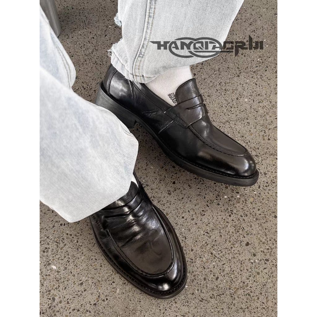 (lh shop để đc tư vấn size)IFASHION Hanqiao Diary [Bộ sưu tập Youyuan] "Xiaoqian" Giày lười mũi nhọn