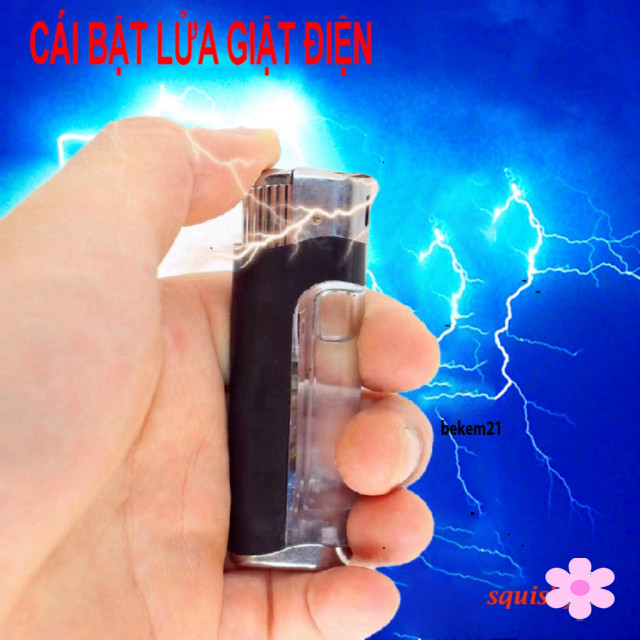 [TROLL CỰC MẠNH] Chiếc bật lửaa giật điện bút điện giật bút shock kẹo cao su đặc giật điện cái hợp t