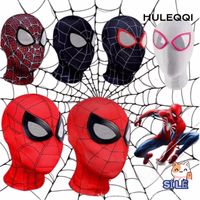 Mũ Cosplay Người Nhện HULEQI - Phiên Bản Gwen Stacy & Raimi Miles Siêu Anh Hùng cho Halloween